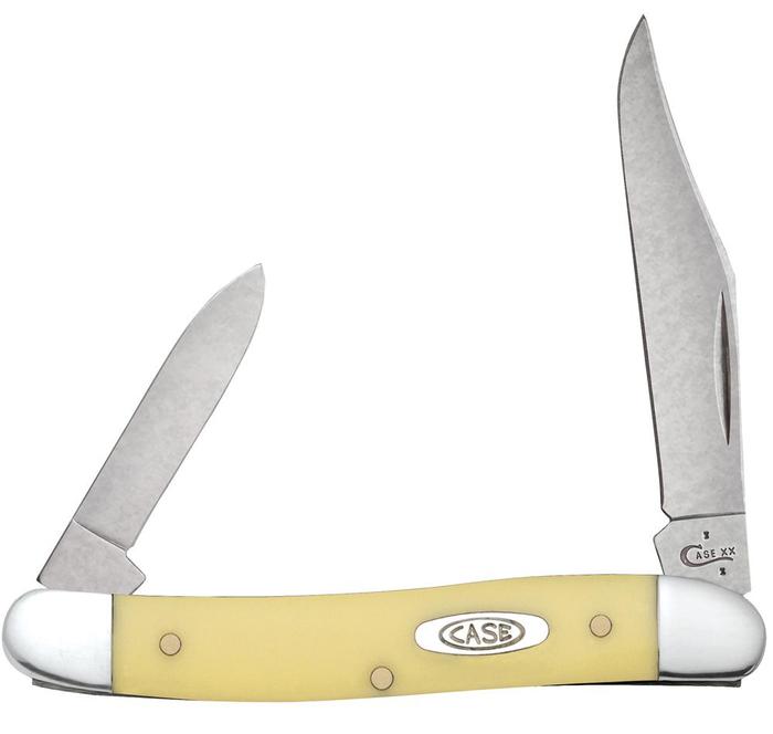 Yellow Synthetic Chrome Vanadium Pen Pocket Knife - Case® Knives